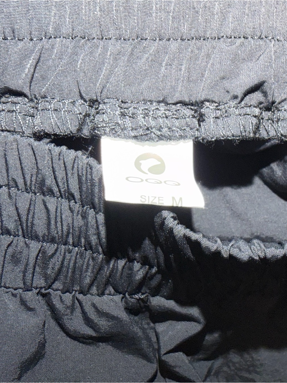OQQ Black Wide-Leg Track Pants with Cinch Cuffs NWT - Picture 5 of 9